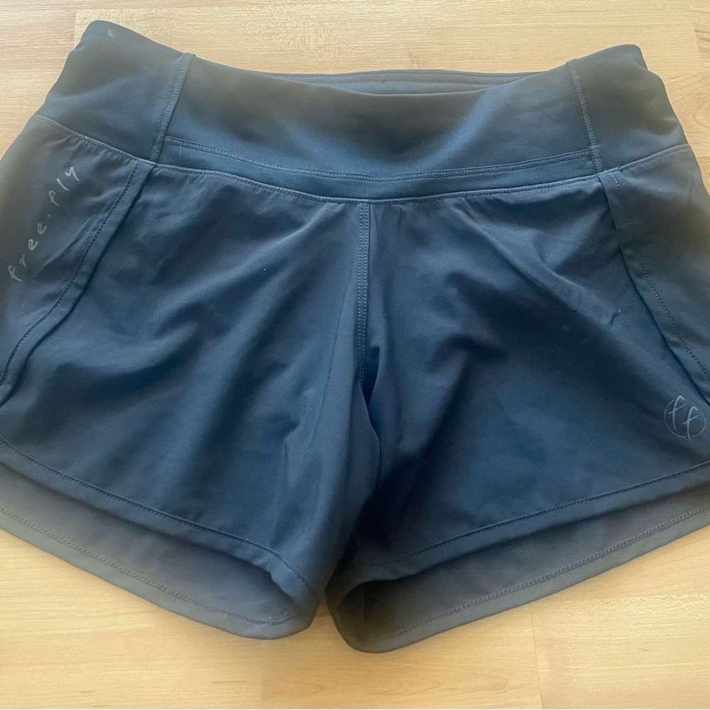 Free fly lined Bamboo black shorts